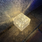 Solar Courtyard Ice Brick Lamp LED Ice Buried Atmosphere