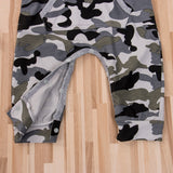 Newborn camouflage Hooded Romper Jumpsuit