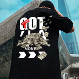 Hip-Hop Theme Printed Short-sleeved T-shirt Men's Fashion