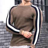 Men's Color-blocking High-quality Casual Knitted Sweater