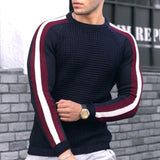 Men's Color-blocking High-quality Casual Knitted Sweater
