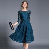 England Style Luxury Elegant Slim Ladies Party Dress